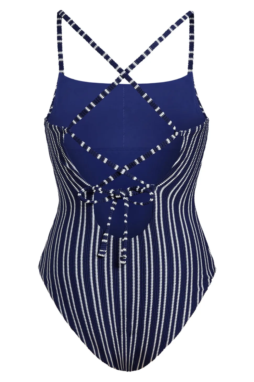 The Fiji One Piece Textured Stripe in Nautical