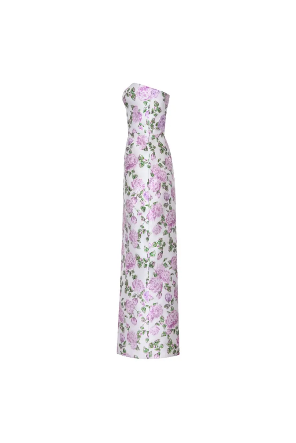 The Gabrielle Gown with Detachable Train in Pink & Green