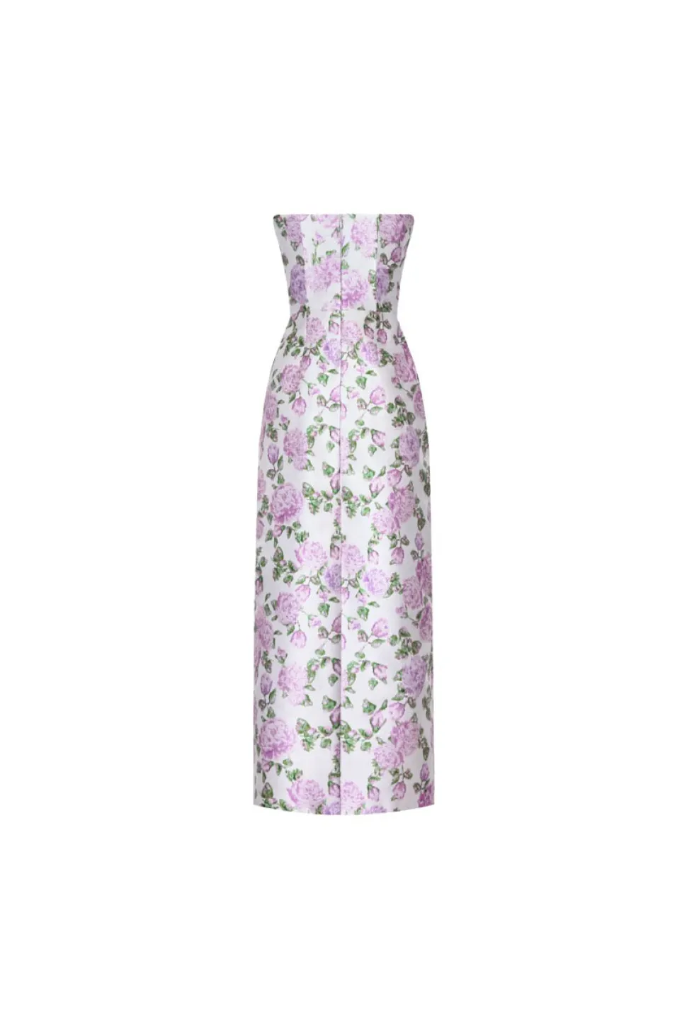 The Gabrielle Gown with Detachable Train in Pink & Green