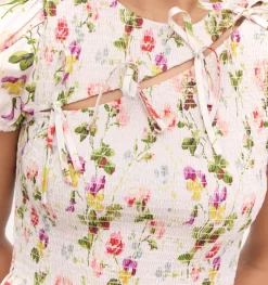 The Gia Mini Nap Dress in Pink Bluebonnet