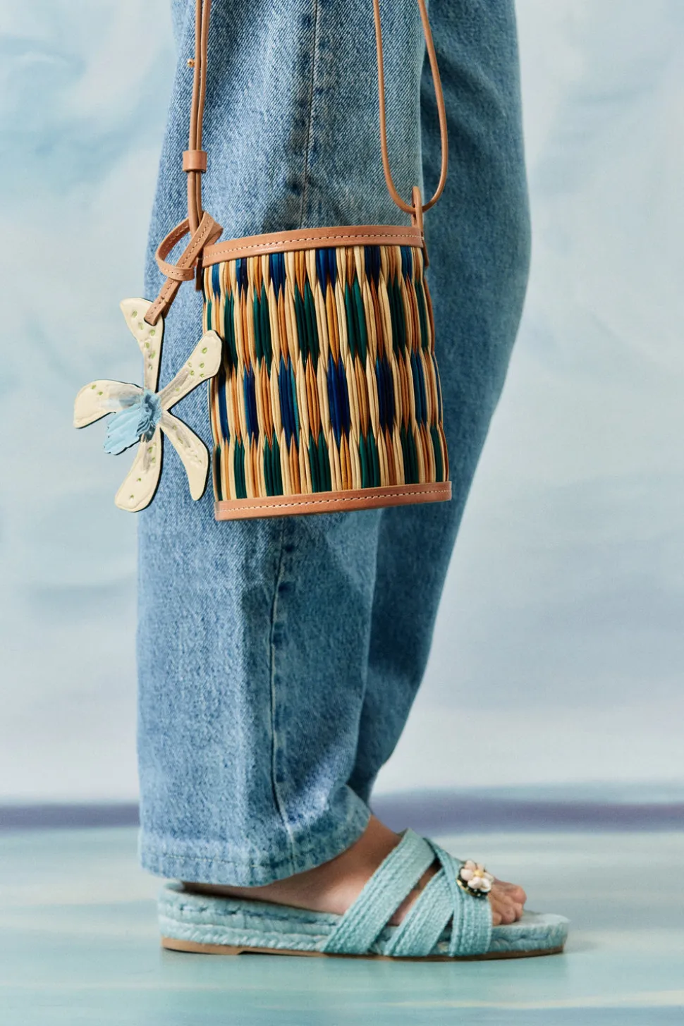 The Grand Tour Collection Cupid Madras in Blue & Green