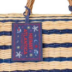 The Grand Tour Collection Beach Basket in Blue