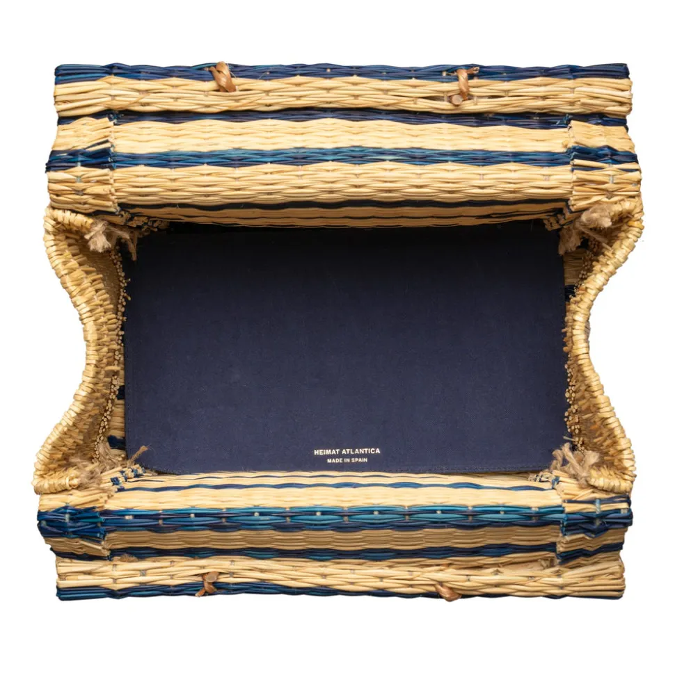 The Grand Tour Collection Beach Basket in Blue