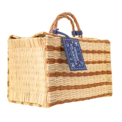 The Grand Tour Collection Beach Basket in Mustard