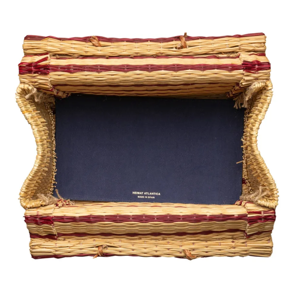 The Grand Tour Collection Beach Basket in Burgundy