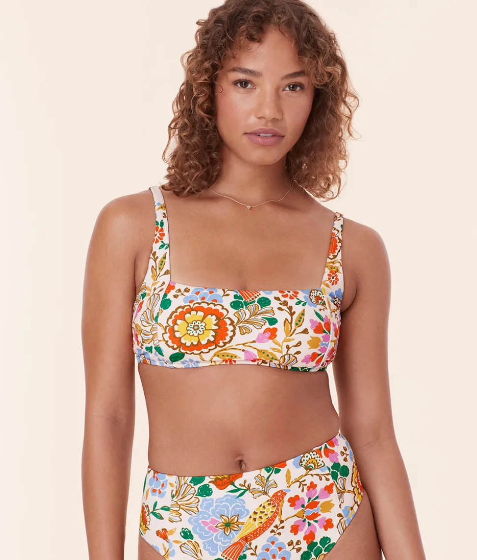 The Havana Bikini Top in Bird Floral