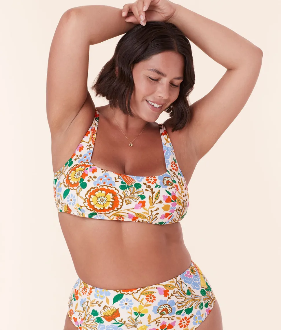 The Havana Bikini Top in Bird Floral