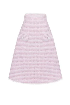 The Hess Skirt in Pink & White