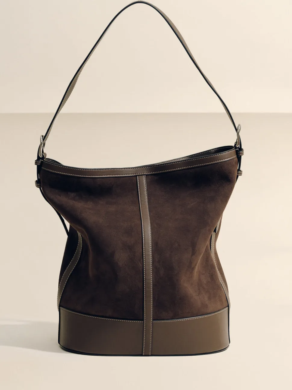 The Hobo in Dark Brown Suede