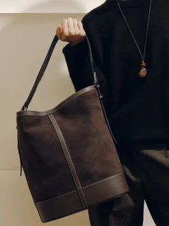 The Hobo in Dark Brown Suede