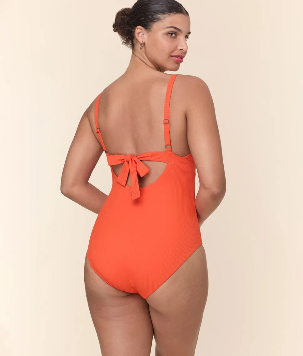 The Honolulu One Piece in Vermillion