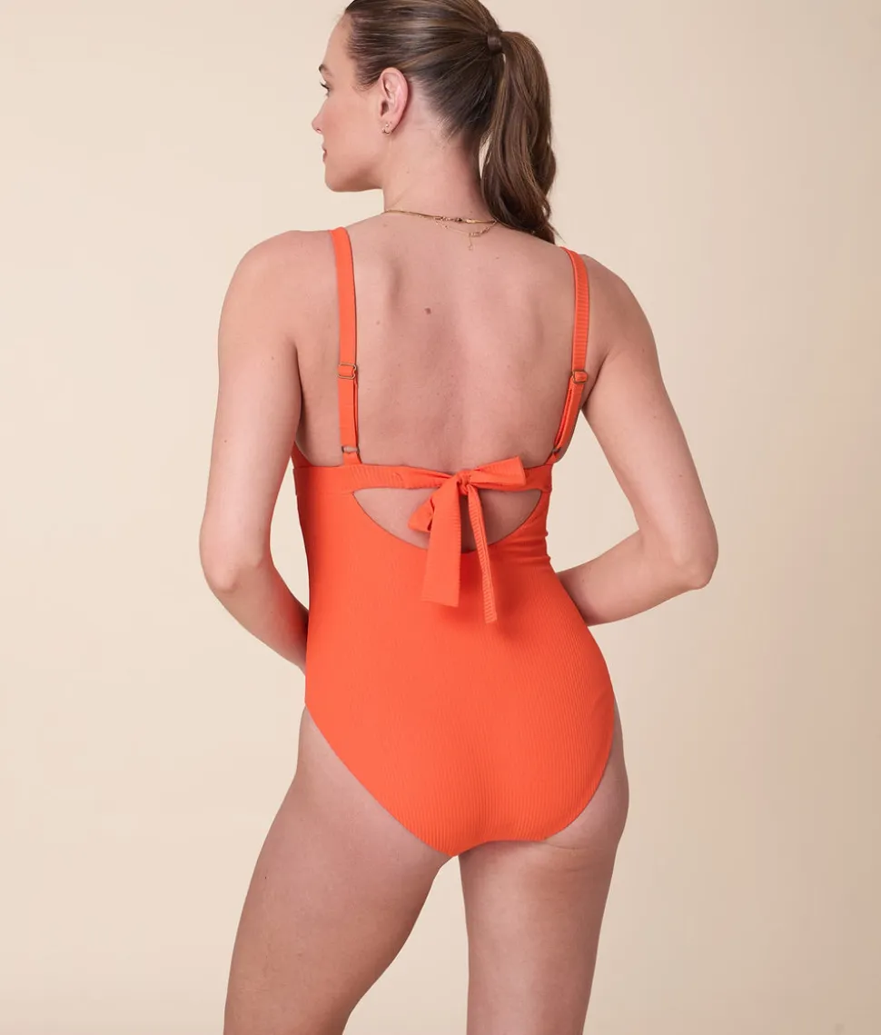 The Honolulu One Piece in Vermillion