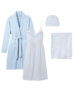The Hospital Stay Luxe Set in Periwinkle & La Mer