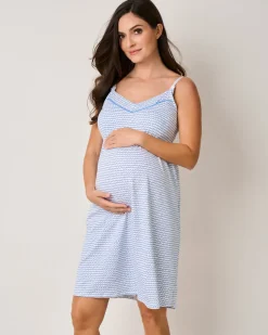 The Hospital Stay Luxe Set in Periwinkle & La Mer