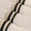 The Iraca Napkin Ring in Natural Black, Set of 4