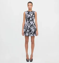 The Joelle Dress in Winter Jasmine Brocade