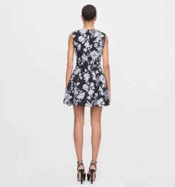 The Joelle Dress in Winter Jasmine Brocade