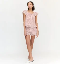 The Josie PJ Set in Pink Emma Stripe