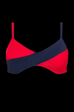 The Josie Top in Red & Navy