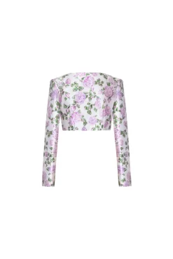 The Julianne Jacket in Pink & Green