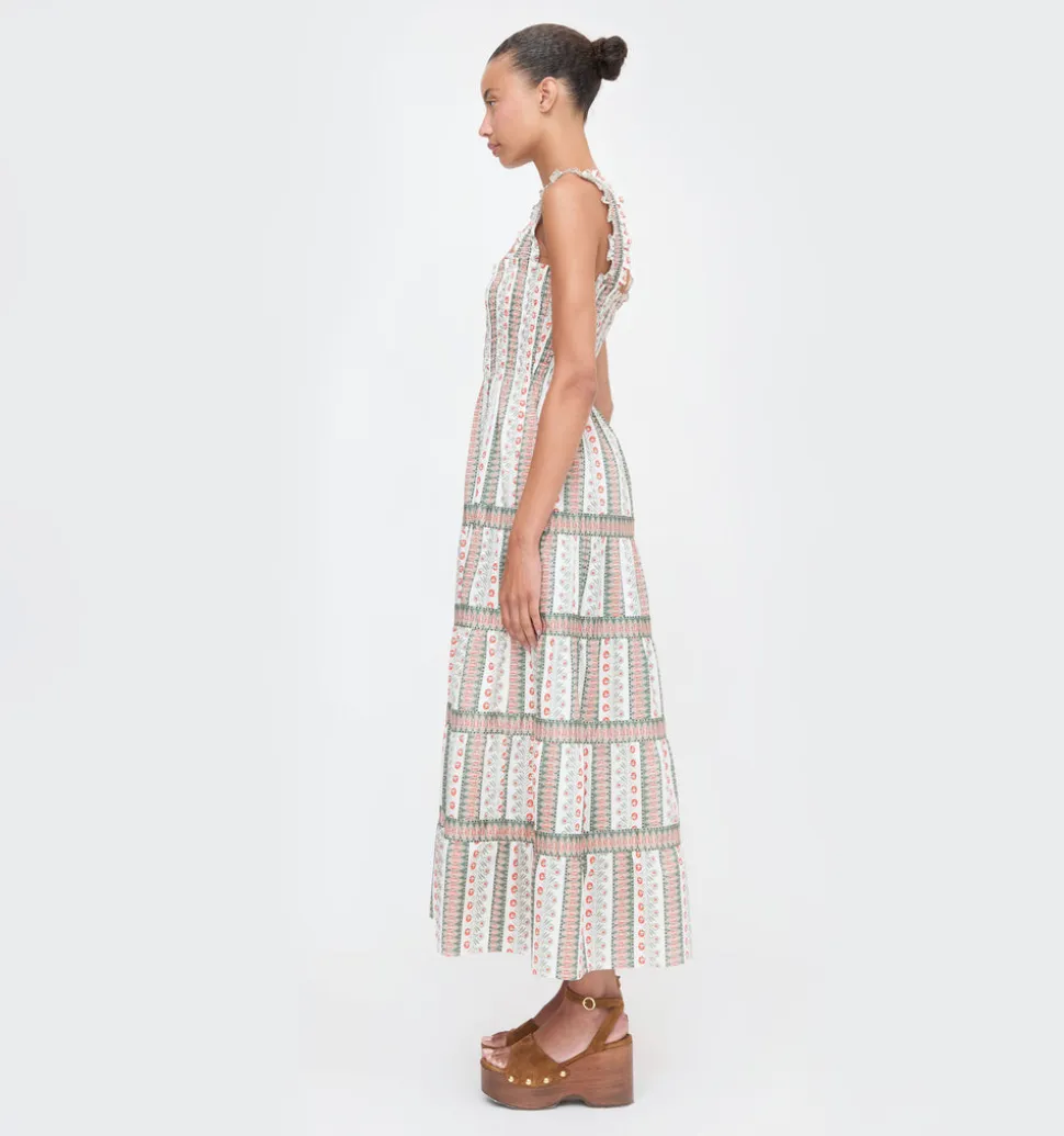 The Kimmy Nap Dress in Cosmos Floral Stripe