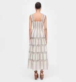 The Kimmy Nap Dress in Cosmos Floral Stripe