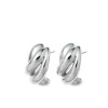 The Knot Earrings in Silver