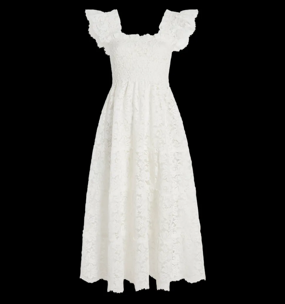 The Lace Ellie Nap Dress in White Lace