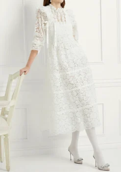 The Lace Ellie Nap Dress in White Lace