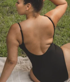 The Laguna One-Piece in Flat Black