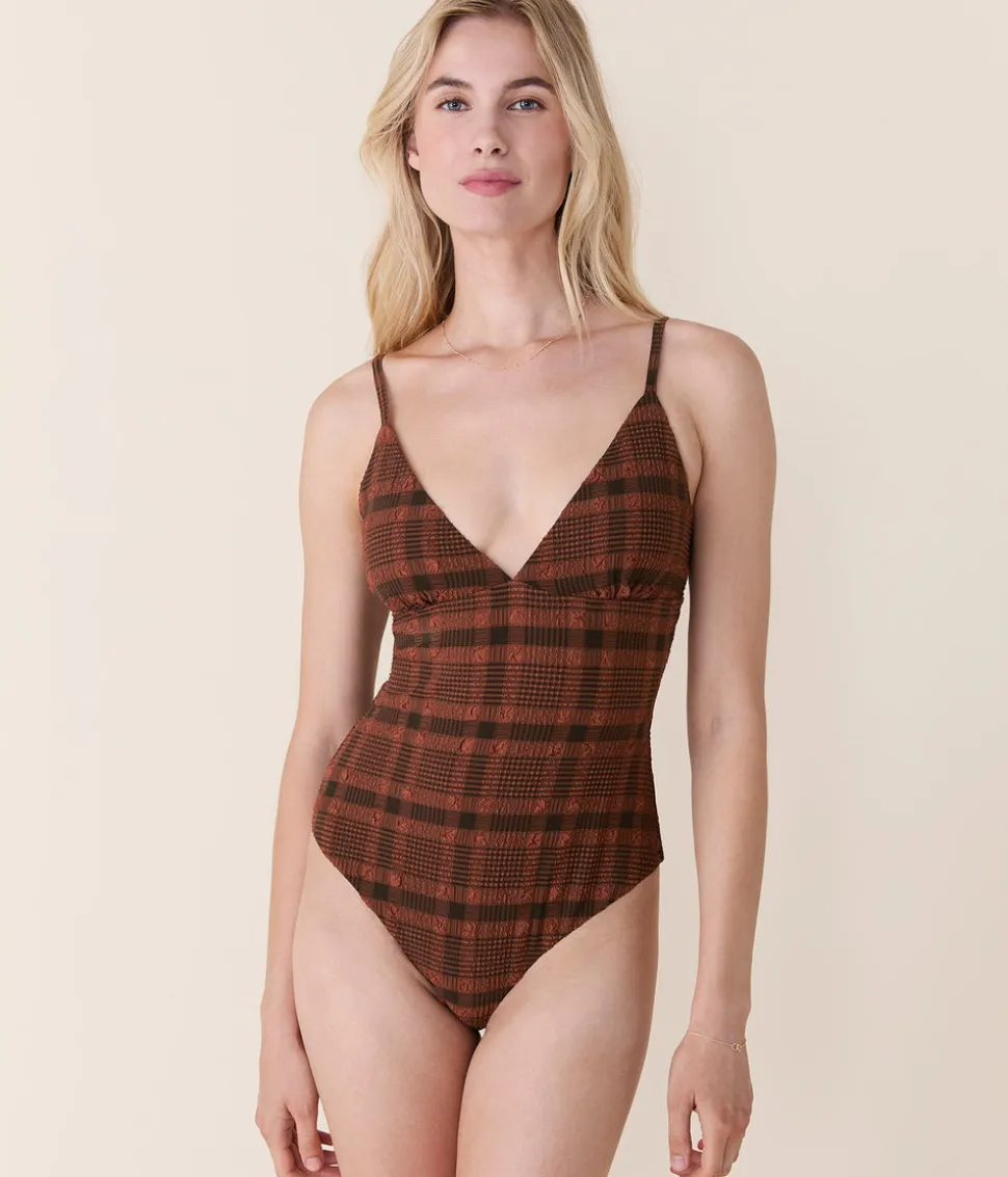 The Lanikai One Piece in Sierra Plaid
