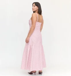 The Lillie Dress in Rose Circular Lattice