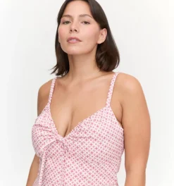The Lillie Dress in Rose Circular Lattice