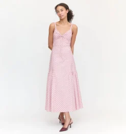 The Lillie Dress in Rose Circular Lattice