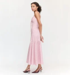 The Lillie Dress in Rose Circular Lattice