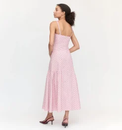 The Lillie Dress in Rose Circular Lattice