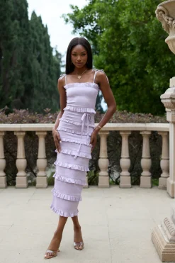 The Lily Dress in Lavender Fog