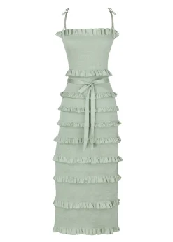 The Lily Dress in Sage
