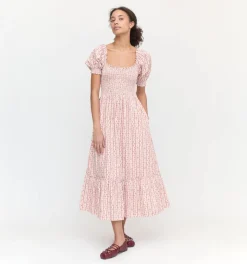 The Louisa Nap Dress in Pink Emma Stripe