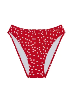 The Marie Bottom in Red Ikat Dot