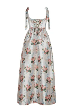 The Marie Dress in Floral Brocade