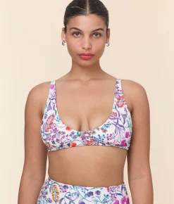 The Mila Bikini Top in Botanical Floral