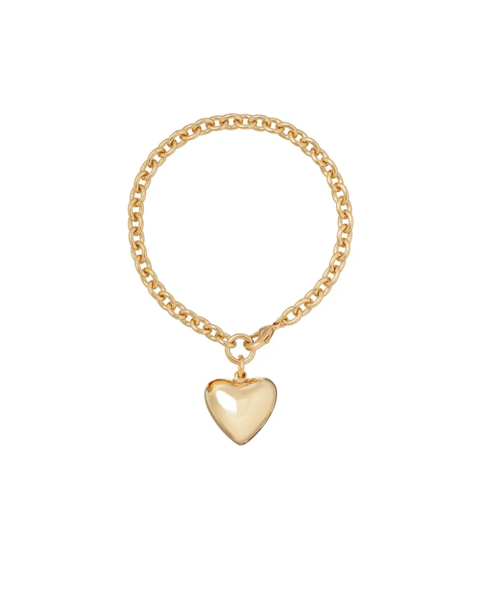 The Mini Puffy Heart Bracelet