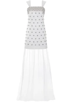 The Ness Mini Dress with Detachable Train and Straps