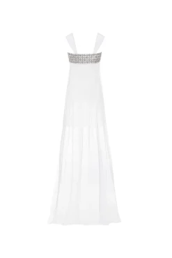 The Ness Mini Dress with Detachable Train and Straps