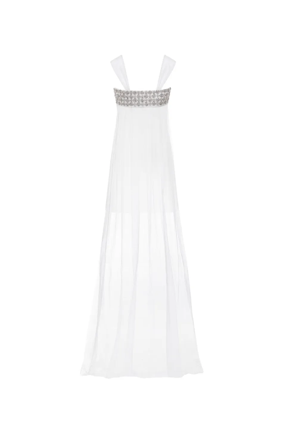 The Ness Mini Dress with Detachable Train and Straps