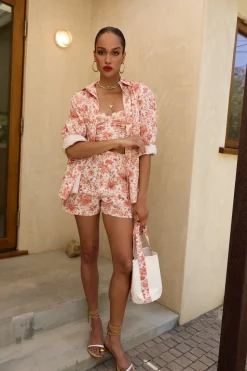 The Oliver Short in Red Toile