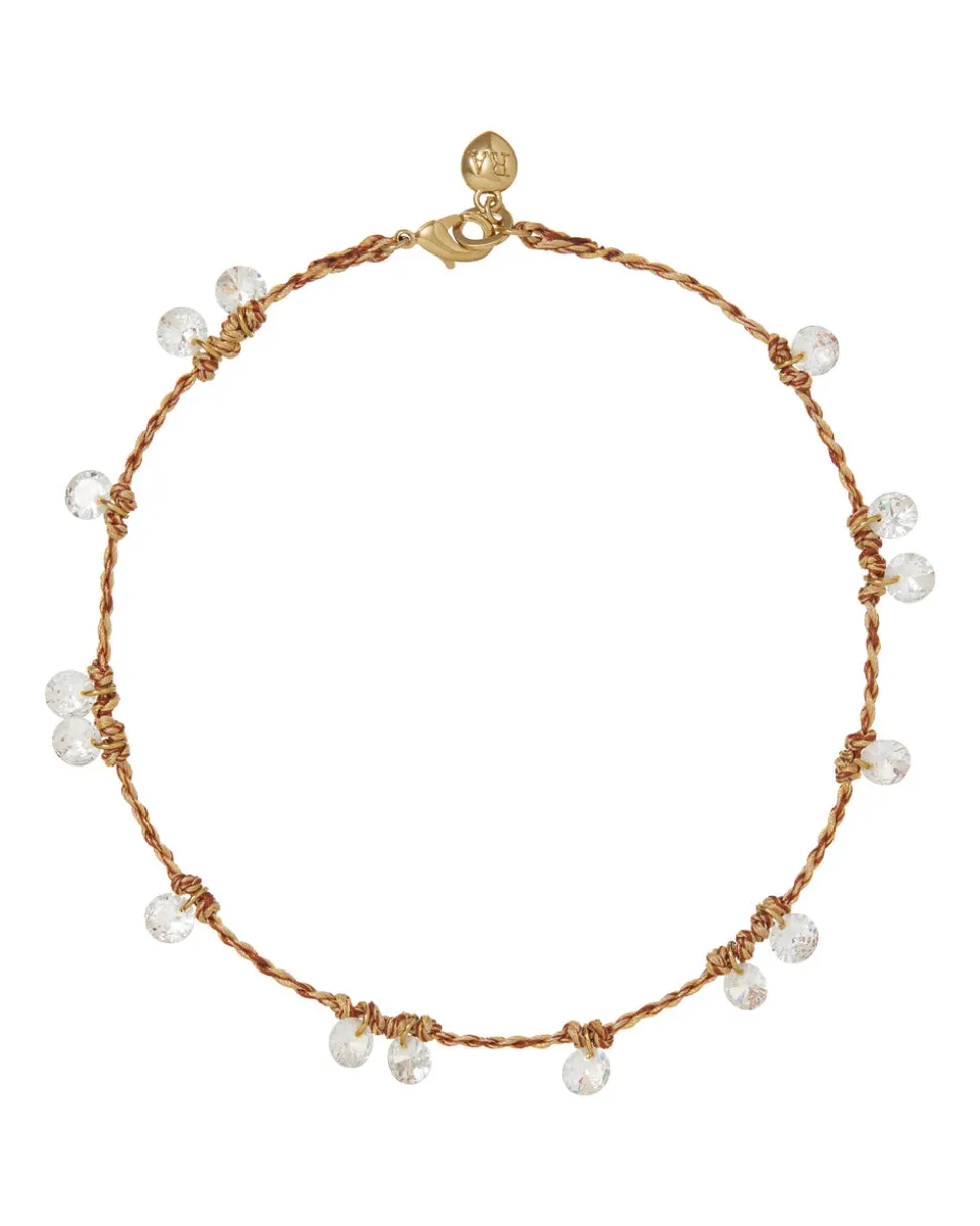 The Pearl Drip Drop Anklet Duo