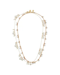 The Pearl Drip Drop Necklace Duo