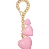 The Puffy Heart Bag Charm in Pink
